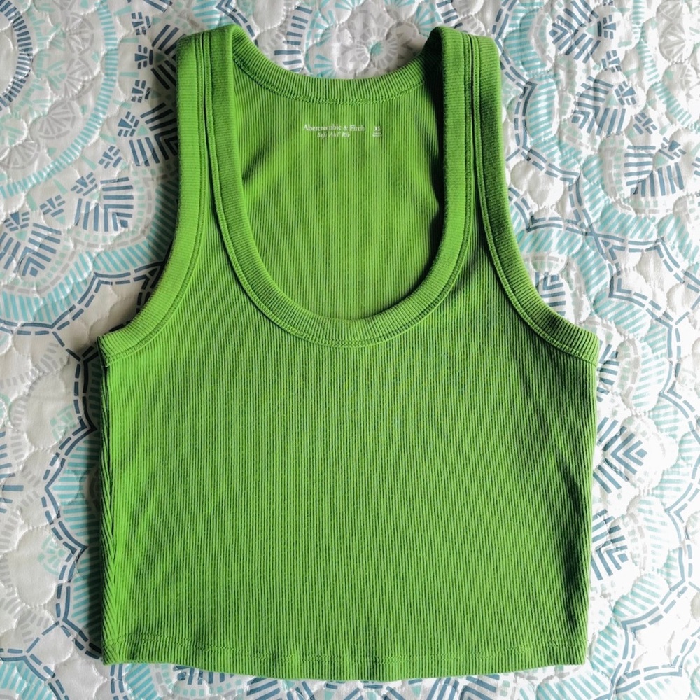 Abercrombie & Fitch Green Essential Tank Top